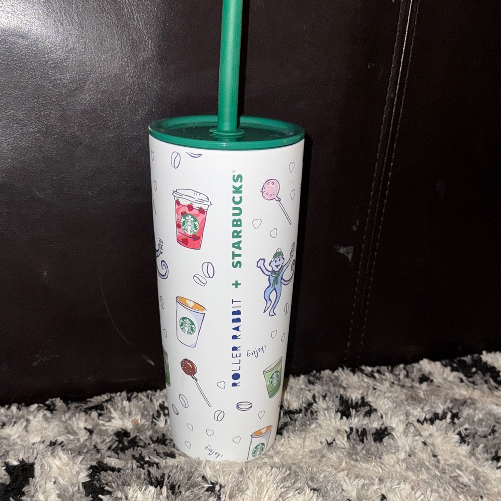 Starbucks + roller rabbit limited addition tumbler